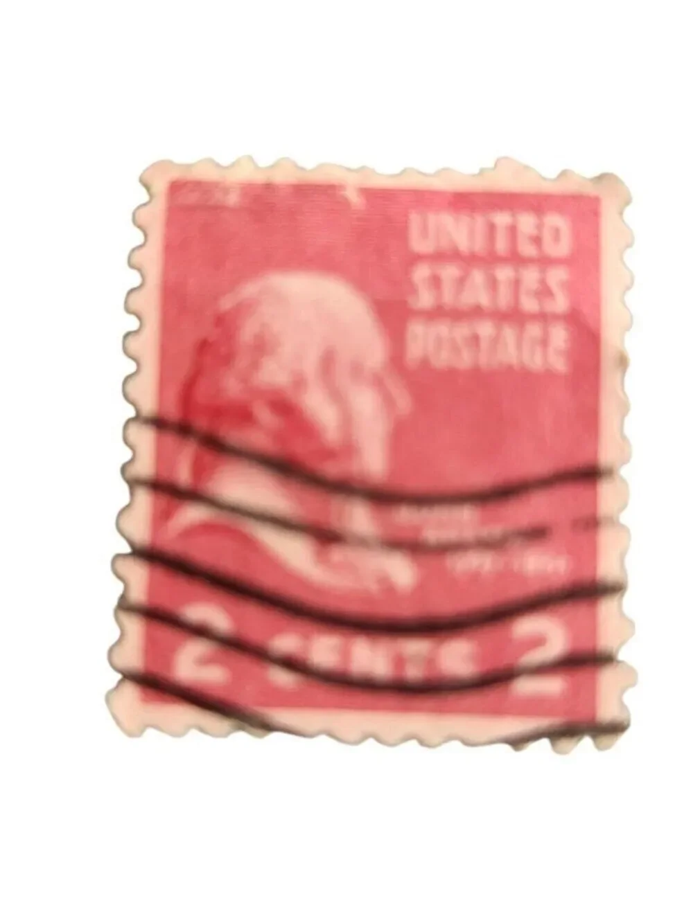 Vintage U.S. Postage Stamps Set 1¢ George Washington 2¢ John Quincy Adams 3¢ Tho